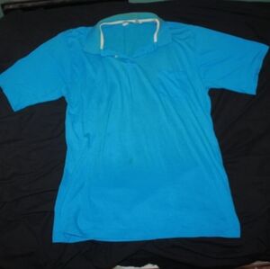 Vintage Trent Sport Men's Light Blue Short Sleeve Polo Shirt Size XXL